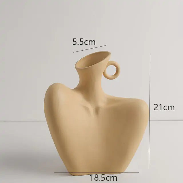 Elegant Sculpture Vase office decor
