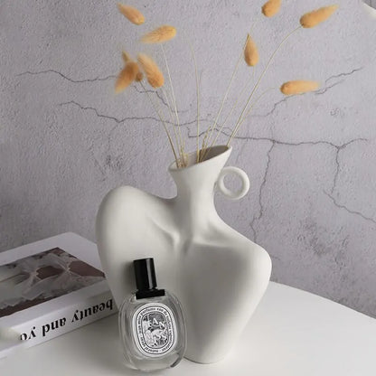 Elegant Sculpture Vase office decor